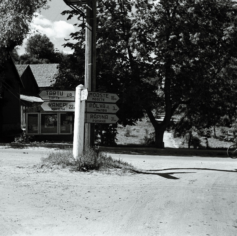 Vaade teeviidale Põlvas.