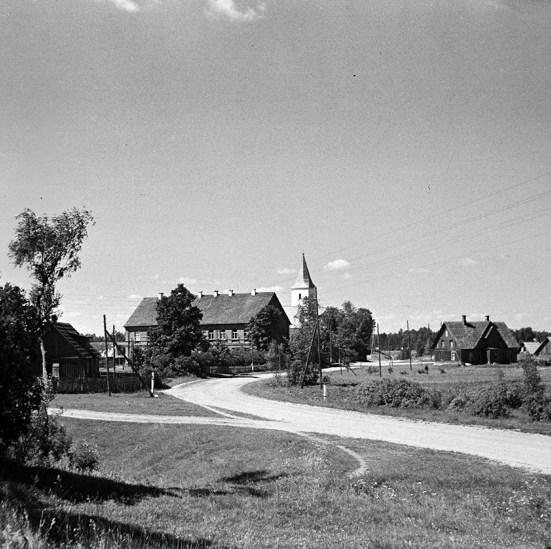 Vaade Rõuge alevikule. – Karl Oras - Ajapaik