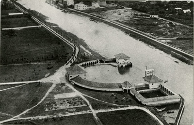 Tartu linna ujula, hävinud, vaade linnulennult. Arhitekt Arnold Matteus  duplicate photo