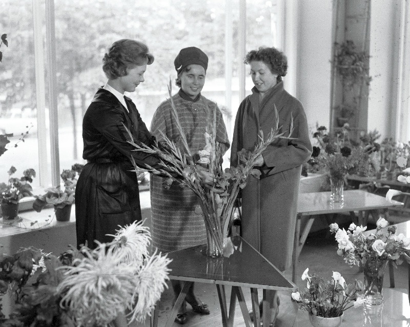 Gagarini puiestee lillekaupluses.