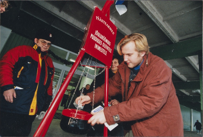 Päästearmee Jõulupaja korjandus Stockmanni kaubanduskeskuses.