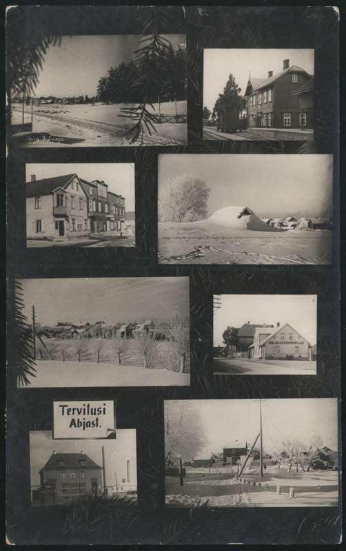 fotopostkaart, Halliste khk, Abja-Paluoja, 8 vaadet, u 1935