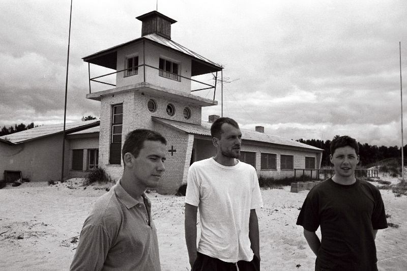 Klooga ranna vetelpäästjad Tarmo, Jaanus ja Aare.