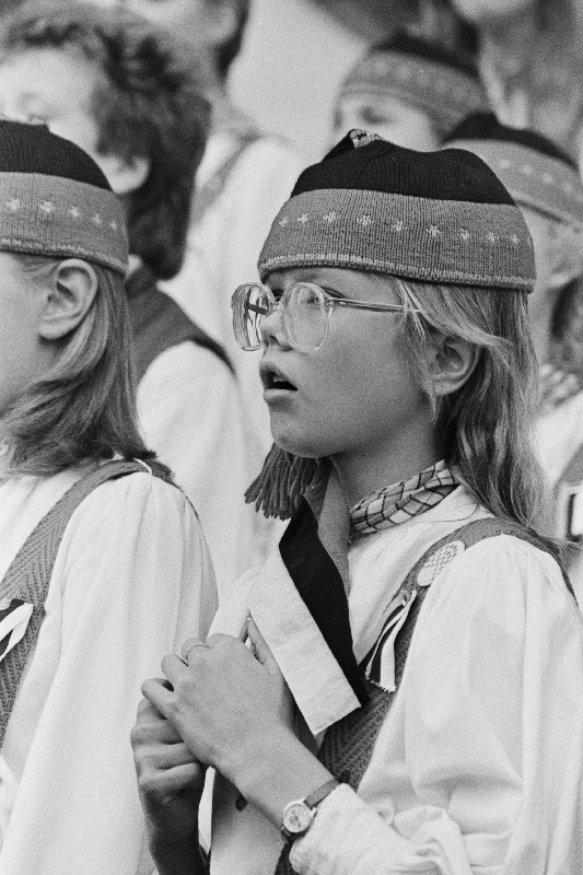 Eestimaa Rahvarinde organiseeritud rahvapidu "Eestimaa laul 88" Lauluväljakul.