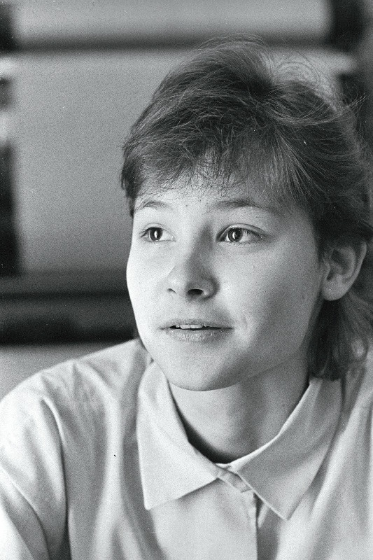 ELKNÜ 20. kongressi delegaat, Tallinna 20. Keskkooli 10b klassi õpilane Kadri Hinrikus.