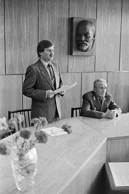 Piirivalvurite vastuvõtul ELKNÜ Keskkomitees kõneleb ELKNÜ Keskkomitee sekretär Jaak Saarniit.