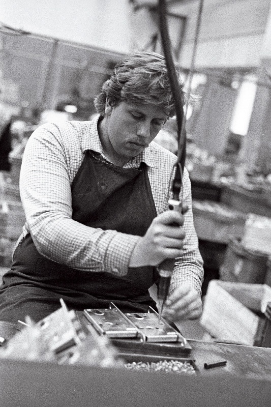 Tootmiskoondise "Vasar" koostelukksepp Anton Loom.