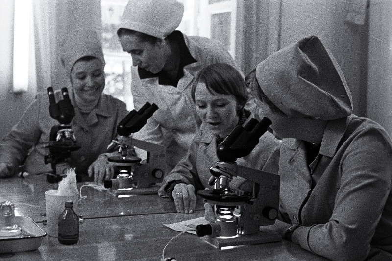 Tartu Linna Onkoloogiadispanseri tsütoloogialaboratooriumis.