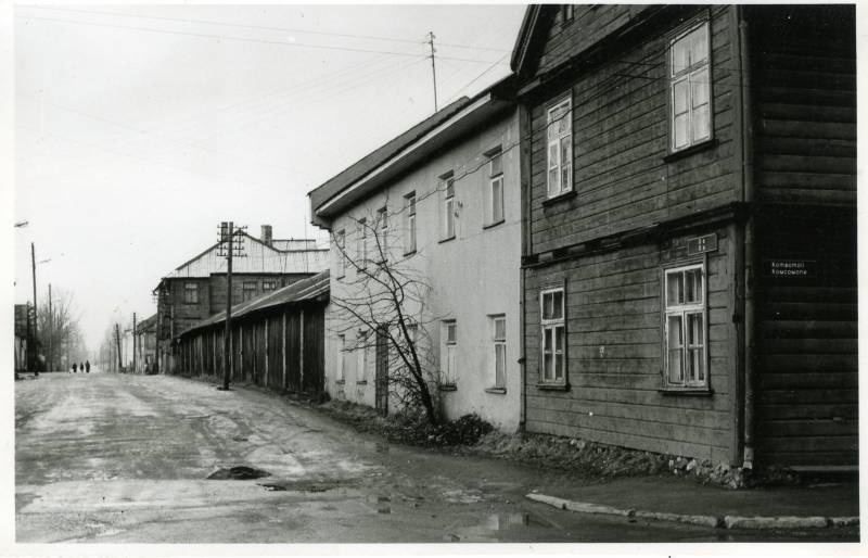 Oa tänava vaade. Tartu, 1988.