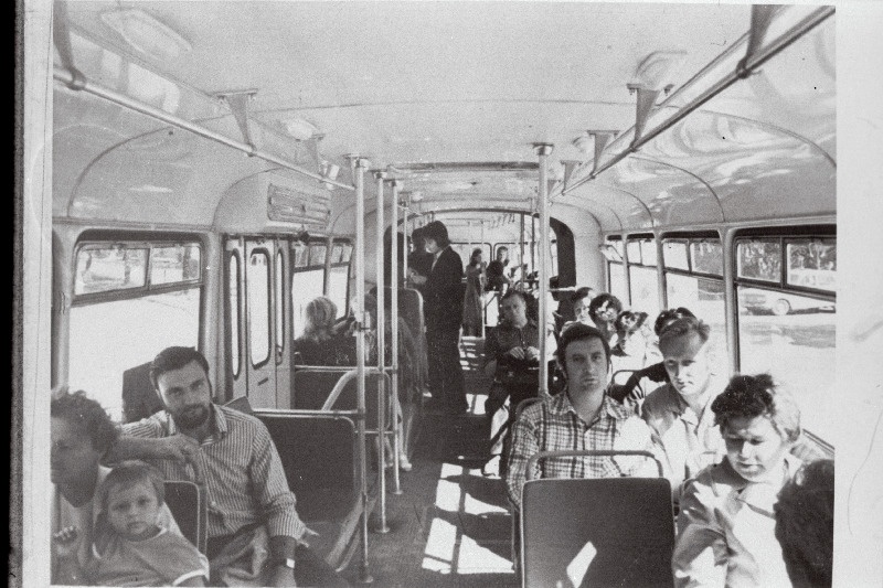 Trammivaguni sisevaade.
