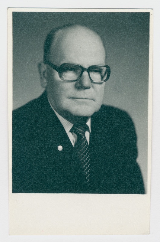 Eesti NSV Tuletõrjemuuseumi direktor Jaan Vaarmann