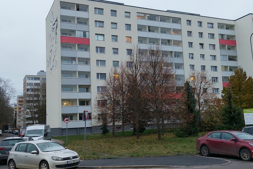 Lilleküla, view of panel rooms rephoto