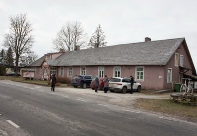 foto, Väätsa küla TSN TK hoone 1972.a. rephoto