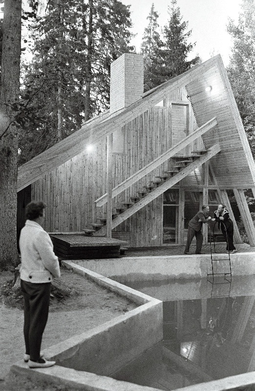 Vaade Rannamõisa kämpingu saunale.