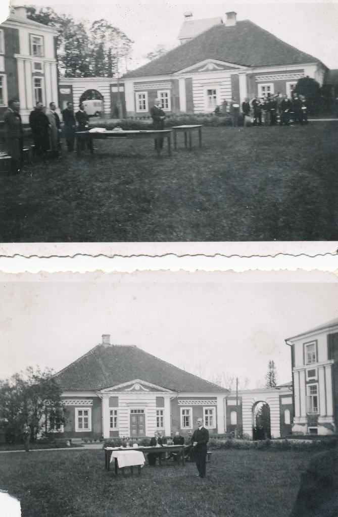 Foto. Lõpuaktus Väimela Põllutöökoolis 1930. nd. a.