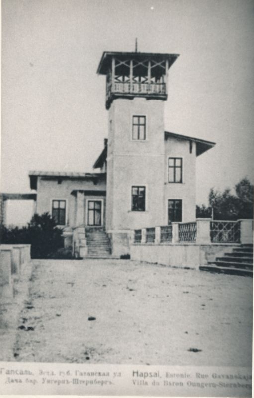 Foto. Villa "Favorita" (parun Ungern-Stenbergi villa). Vaade läänest. XIX-XX saj. vahetusel.
