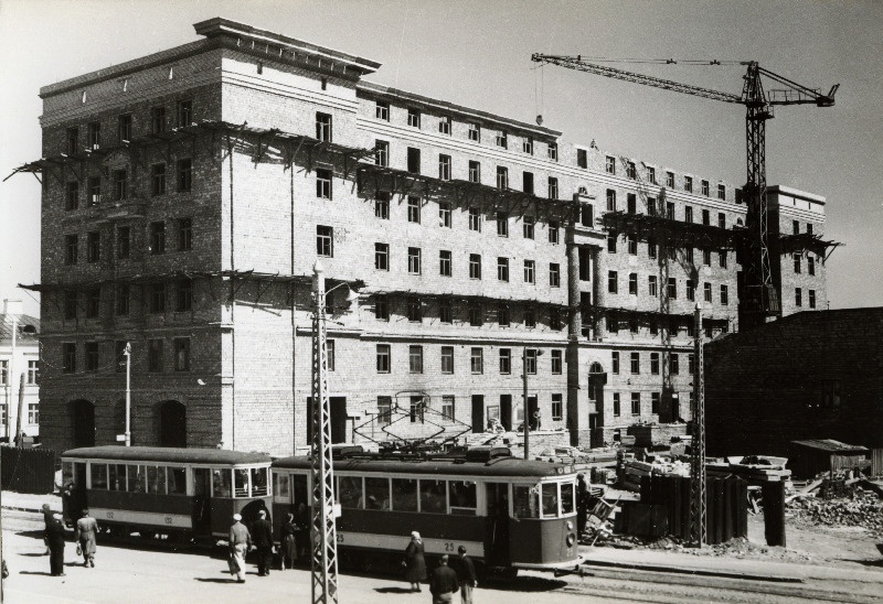 Uue elumaja ehitus Tallinnas.