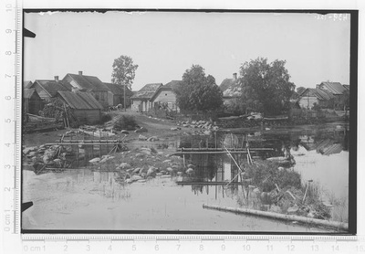 Mustvee jõgi, kalatõkked pahemal kaldal, 1921  duplicate photo