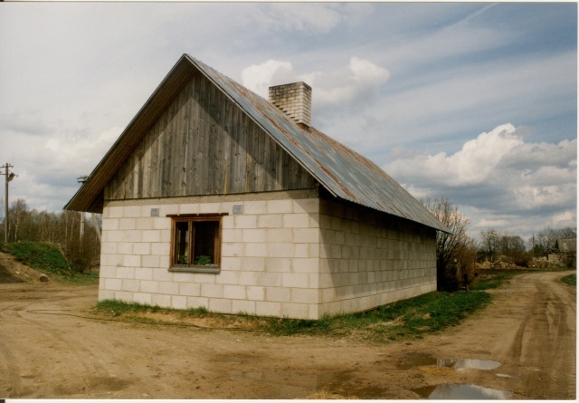 värvifoto Kareda küla vaade, Kärneri-Rätsepa talu saun 1997