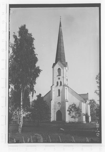 Mustvee luteri kirik läänest, 1921