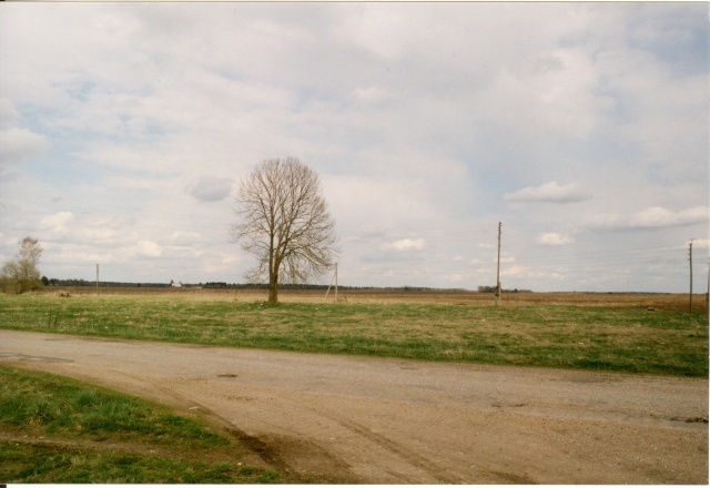 värvifoto Kareda küla vaade, Hindreku talu ase 1997