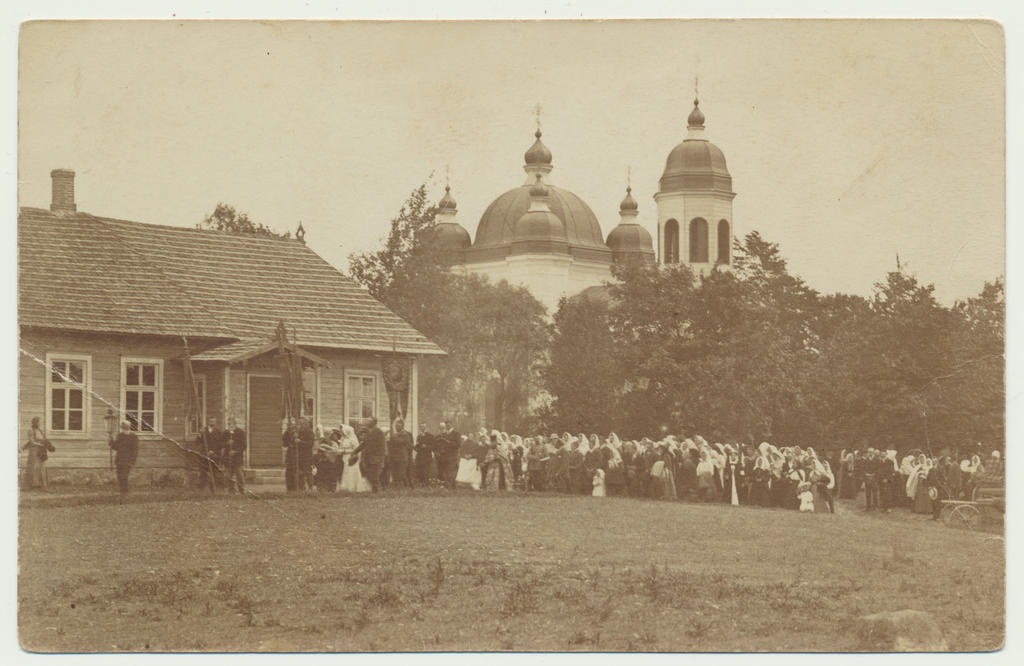 foto Viljandimaa Tuhalaane, ristikäik surnuaiale 1913 foto A.Loit