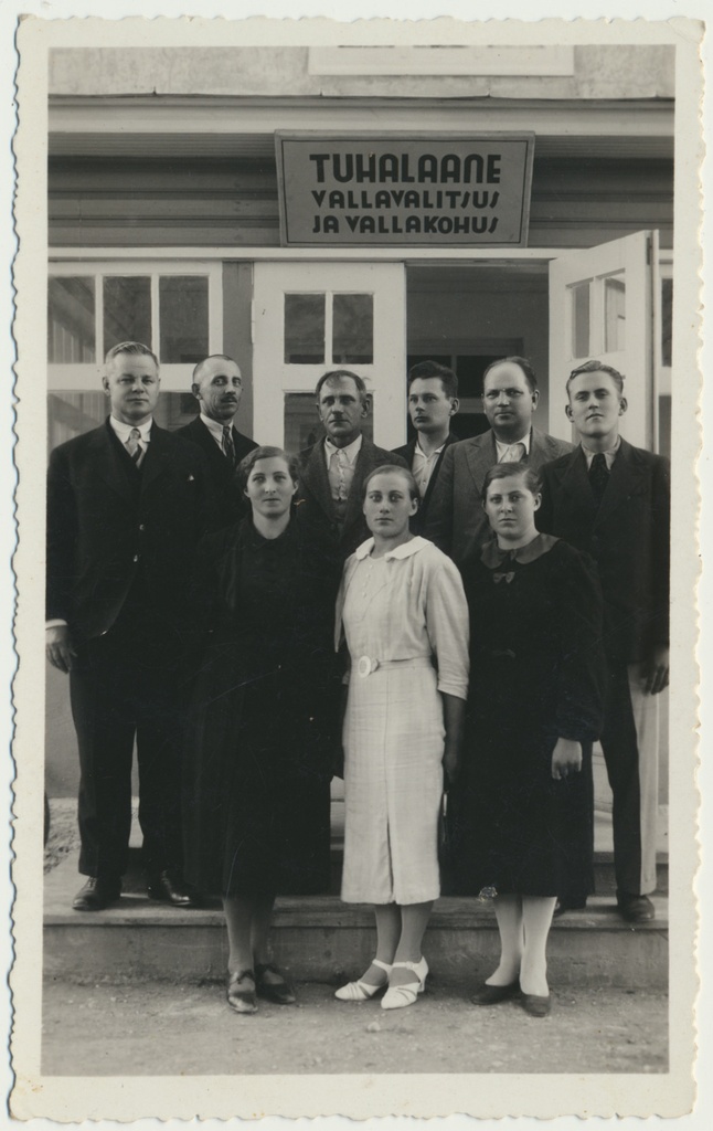 foto, Paistu khk, Tuhalaane vallavalitsus, grupp, u 1935