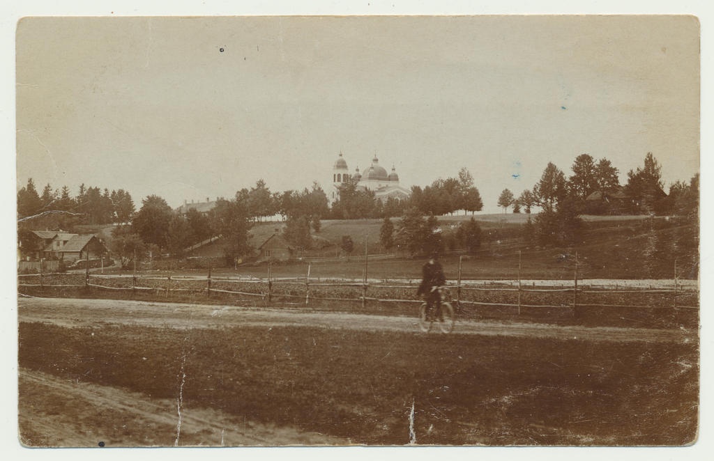 foto Viljandimaa Tuhalaane vaade, kirik 1913 foto A.Loit