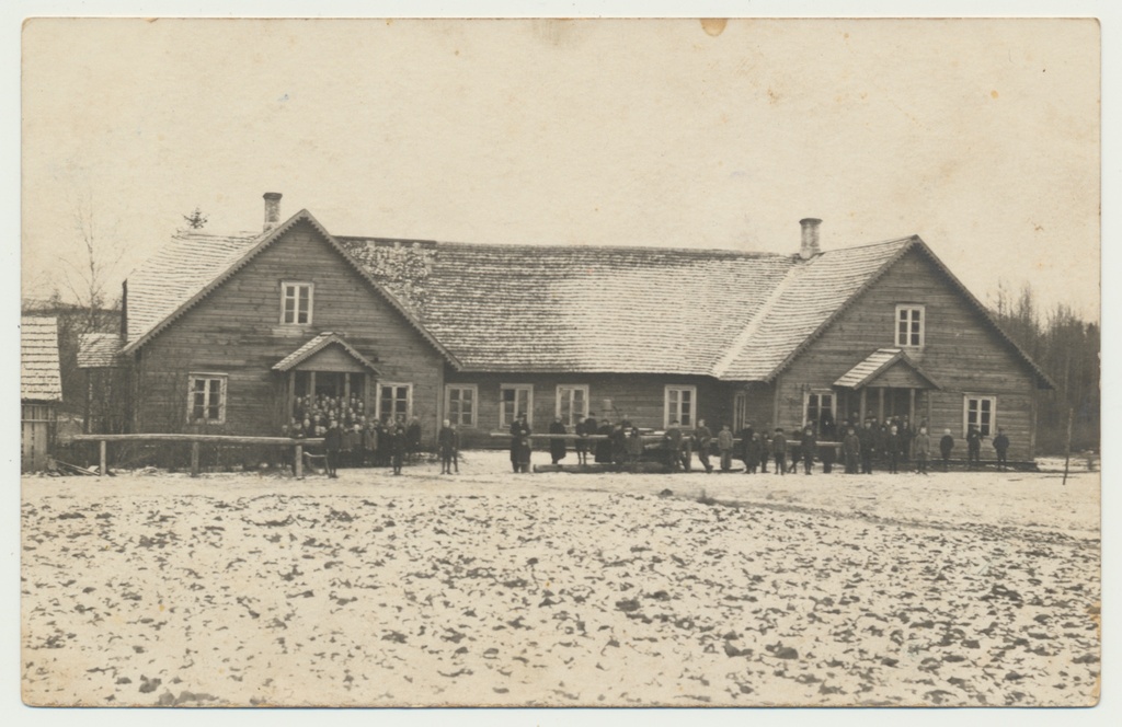 foto, Suure-Jaani khk, Tääksi, Tillu-Reinu algkooli maja, u 1920