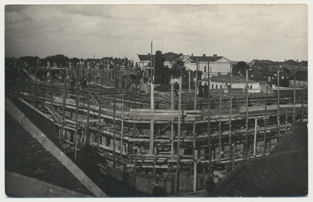 foto Viljandi, Lossi tn 26, tikuvabrikant E.Pohl'i majaehitus 1907-1908