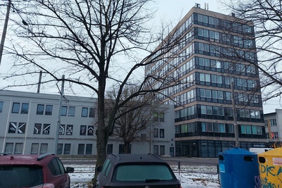 Harju County of Tallinn Kopli 25, main building in the furniture factory “Standard” rephoto