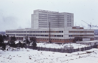 Mustamäe kiirabihaigla ja meditsiinikeskus. Arhitekt Ilmar Puumets  similar photo