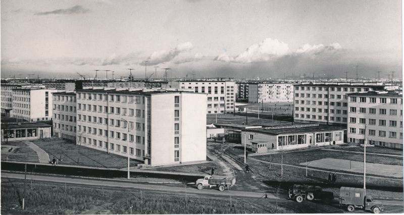 Photo. New Mustamäe residential district in Tallinn.