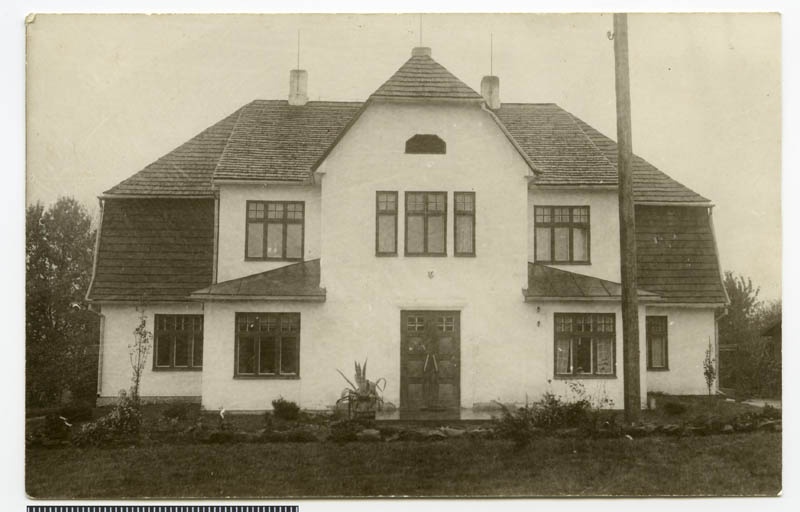 fotopostkaart, Halliste khk, Saapaküla, hoone, endine meierei, u 1938