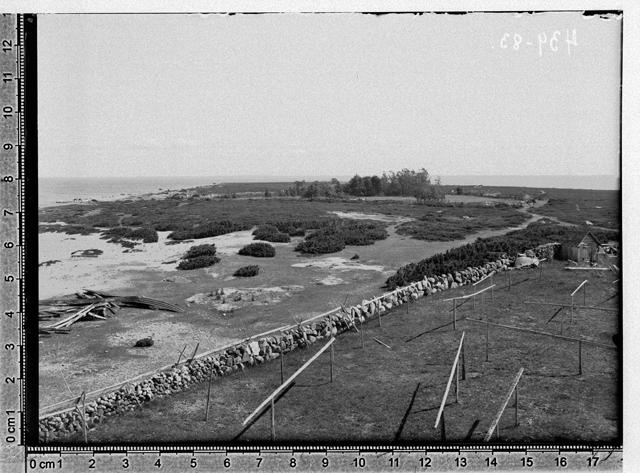 Maastik Aksi saare kirderannal, vaatepostilt loodest, 1922
