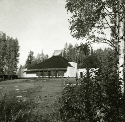 Saun-puhkemaja Kobelas, tagantvaade. Arhitekt Toomas Rein  duplicate photo