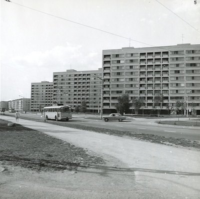 Telliselamud Mustamäe VI mikrorajoonis, vaade hoonestusele. Arhitekt Raine Karp  similar photo
