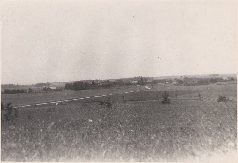 Foto. Vaade Sadulamäelt Assamalla külale, 1951.