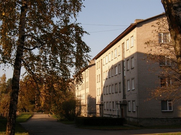 Azeri alevi centre Ida-Viru county Azeri municipality Kesktänav and Kooli street, Azeri