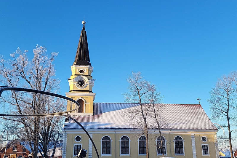 Võru Katariina kirik. rephoto