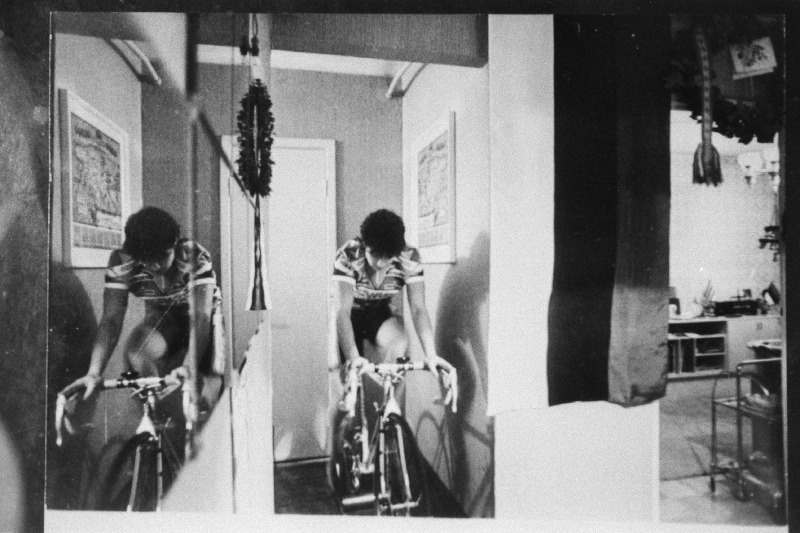 Souli olümpiamängudel trekisõidus kuldmedali võitnud jalgrattur Erika Salumäe treeningul.