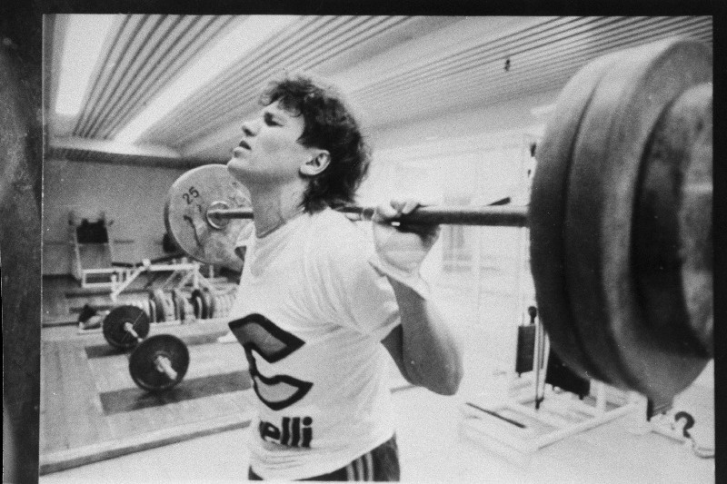 Souli olümpiamängudel trekisõidus kuldmedali võitnud jalgrattur Erika Salumäe treeningul.