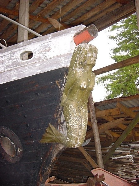 Ship on the courtyard of Kalvi Manor Ida-Viru County Aseri municipality