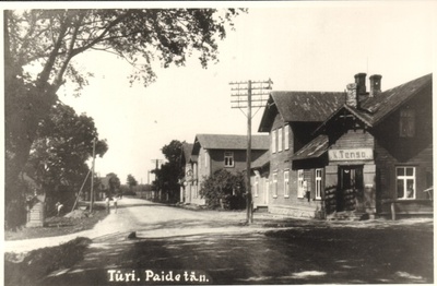 fotokoopia, Paide tänav Türil 20.saj. esimesel poolel  duplicate photo