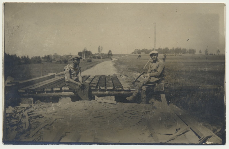 foto, Tömbi sild, Holstre-Kipi tee, Paistu, 16.07?. 1931