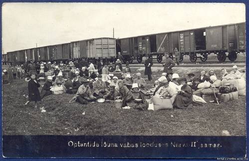 Estonian optants at Narva-II station
