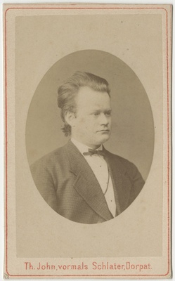 Korporatsiooni "Livonia" liige Robert Koch, portreefoto  duplicate photo
