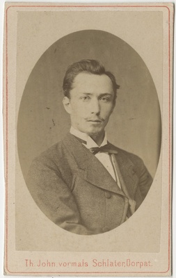 Korporatsiooni "Livonia" liige Walter Pacht, portreefoto  duplicate photo