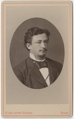 Korporatsiooni "Livonia" liige Hugo von Klot, portreefoto  duplicate photo