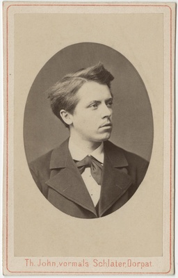 Korporatsiooni "Livonia" liige Maximilian von Sivers, portreefoto  duplicate photo
